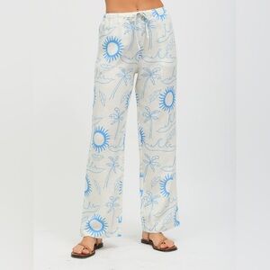 Electric & rose sall linen pant
